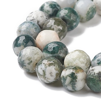 Natural Tree Agate Beads Strands G-S281-15-10mm-1