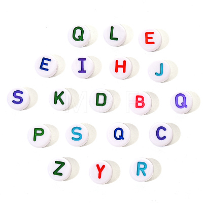 Opaque White Acrylic Beads SACR-YW0001-23E-1