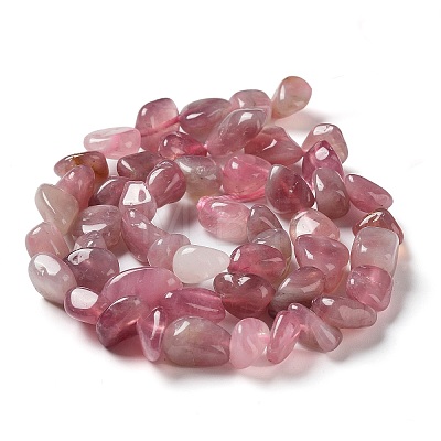 Natural Rose Quartz Beads Strands G-P497-01A-02-A-1