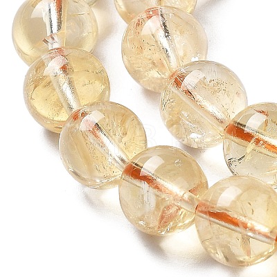 Natural Citrine Beads Strands X-G-G212-8mm-29-1