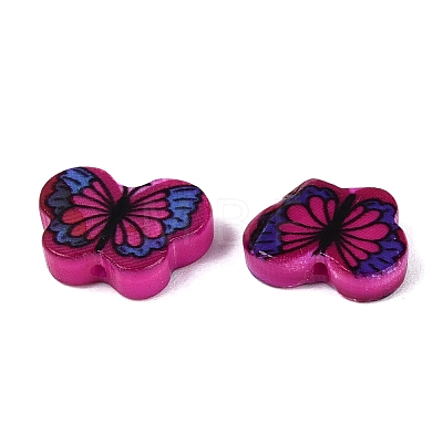 Printed Natural Freshwater Shell Beads SHEL-Q029-11C-1