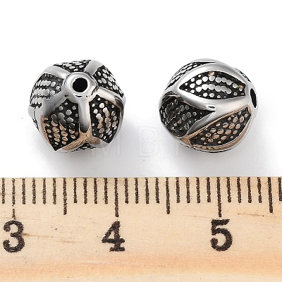 304 Stainless Steel Beads STAS-M057-28AS-1