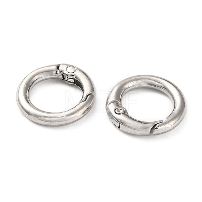 Zinc Alloy Spring Gate Rings FIND-K026-06P-1