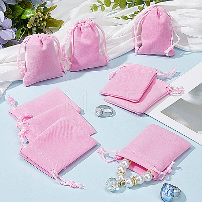 Velvet Jewelry Drawstring Gift Bags ABAG-BBC0001-10A-02-1