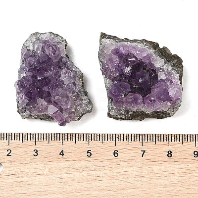 Nuggets Natural Amethyst Geode Crystal Cluster AJEW-A055-01-1