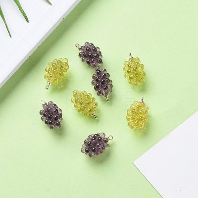 Autumn Theme Resin Pendants KY-I007-46-1
