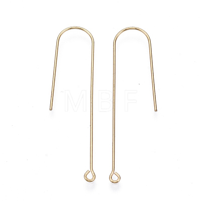 Brass Earring Hooks KK-N231-53-NF-1