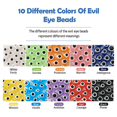 DIY Evil Eye Bracelet Making Kit DIY-TA0004-42-1