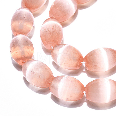 Dyed Natural Selenite Beads Strands G-T138-232I-1