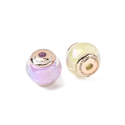 Opaque Luminous Resin & CCB Plastic Beads RESI-G119-15B-1