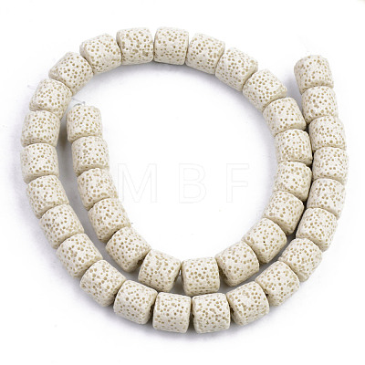 Synthetic Lava Rock Beads Strands G-S359-171M-1