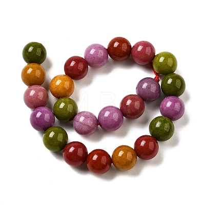 Dyed Natural Malaysia Jade Beads Strands G-G021-02B-18-1