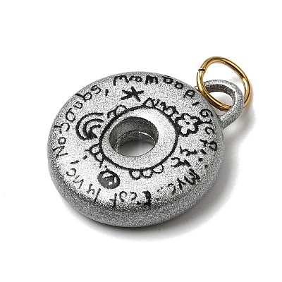 Printing 304 Stainless Steel Pendants STAS-K304-08C-G-1