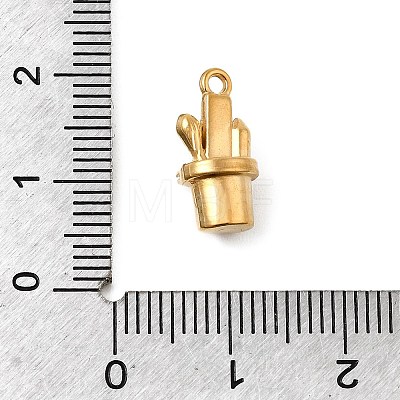 304 Stainless Steel Pendant Rhinestone Settings STAS-B167-05G-1