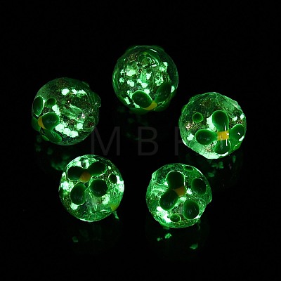 Luminous Handmade Gold Sand Lampwork Beads LAMP-N035-04C-1