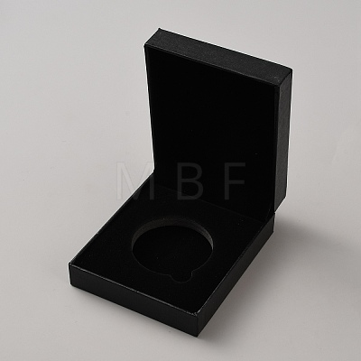 Imitation Leather Badge Packaging Boxes CON-WH0086-244B-1