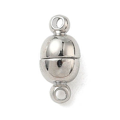 Oval Brass Magnetic Clasps KK-B160-36P-1