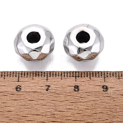 UV Plating Acrylic European Beads OACR-E033-22-11-1