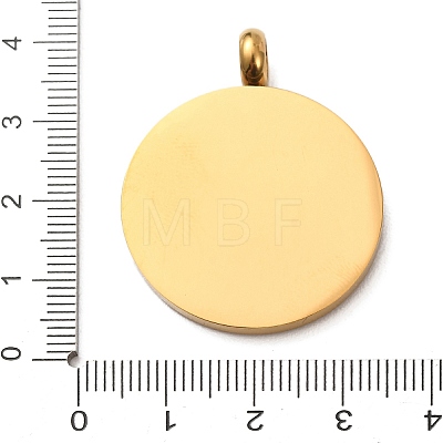304 Stainless Steel Pendants STAS-F362-02G-1