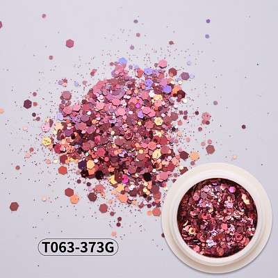 Shiny Nail Art Glitter Flakes MRMJ-T063-373G-1