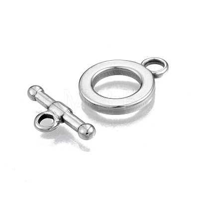 Non-Tarnish 201 Stainless Steel Toggle Clasps STAS-N099-21-1