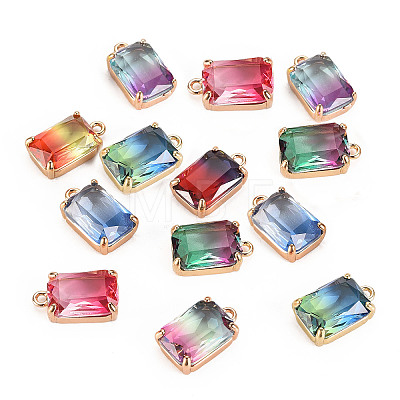 Gradient Color Glass Pendants GLAA-S193-008-AM-1