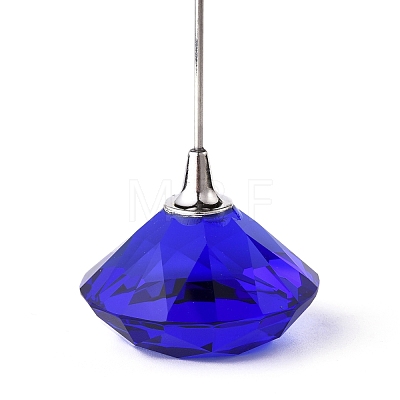 Diamond Shape Glass Name Card Holder DJEW-F009-A01-1