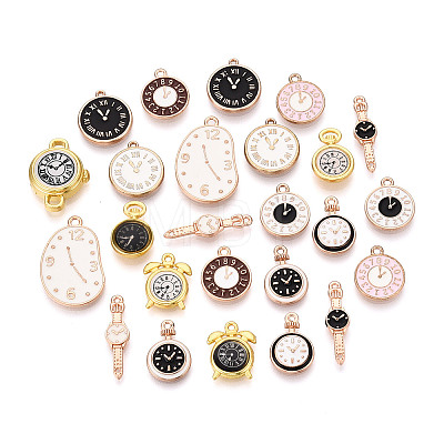 Alloy Enamel Pendants PALLOY-T094-13M-KCG-1