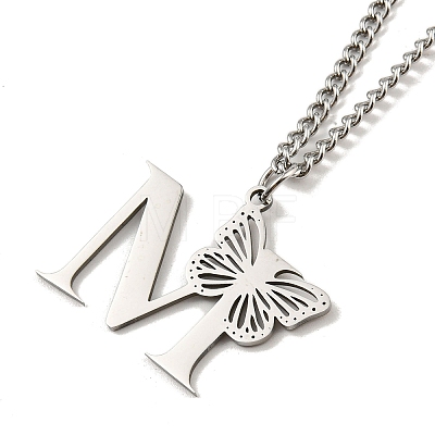 201 Stainless Steel Necklaces NJEW-Q336-01M-P-1