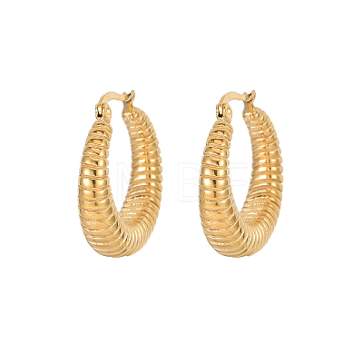 Elegant European Style Stainless Steel Gold-Plated Women's Earrings WS1374-9-1