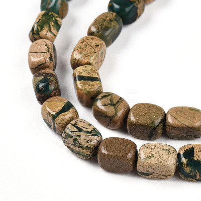 Natural Verdite Stone Beads Strands G-N346-04A-06-1