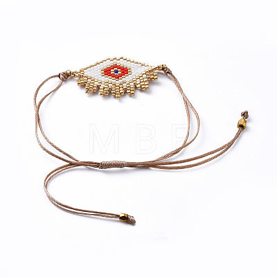 Waxed Polyester Cord Bracelets BJEW-JB04481-1