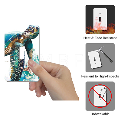 CREATCABIN 2Pcs Acrylic Light Switch Plate Outlet Covers DIY-CN0001-93C-1
