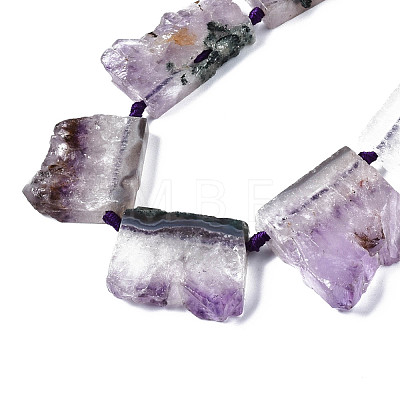Natural Druzy Amethyst Beads Strands G-T133-14-1