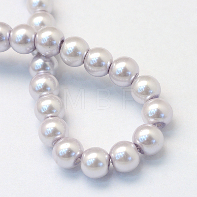 Baking Painted Glass Pearl Bead Strands HY-Q003-3mm-25-1