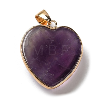 Natural Amethyst Pendants G-K335-04G-17-1