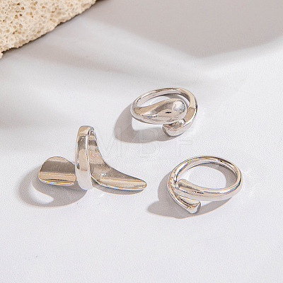 3Pcs Alloy Finger Rings Sets WG7802C-34-1