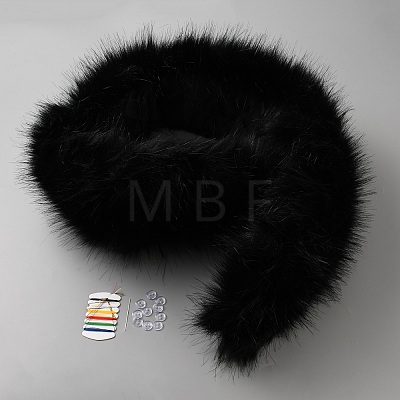 Artificial Wool Fur Collar AJEW-WH0596-731A-1