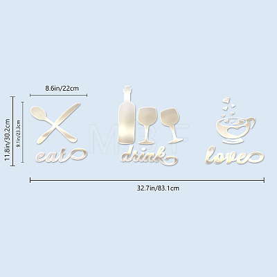 Acrylic Wall Stickers DIY-WH0249-008-1