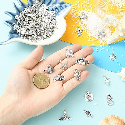 15Pcs Tibetan Style Alloy Pendants FIND-CJC0017-89-1