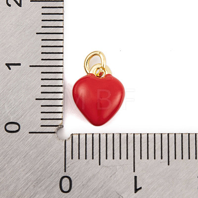 Rack Plating Brass Enamel Pendants KK-P269-10G-01-1