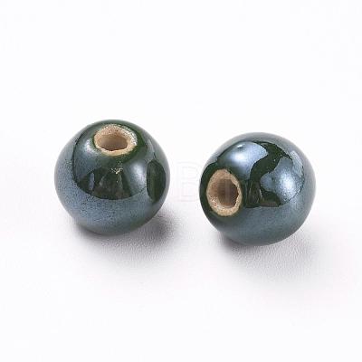 Handmade Porcelain Beads PORC-D001-12mm-01-1