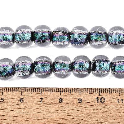 Handmade Foil Glass Beads Strands FOIL-Q002-01A-02-1