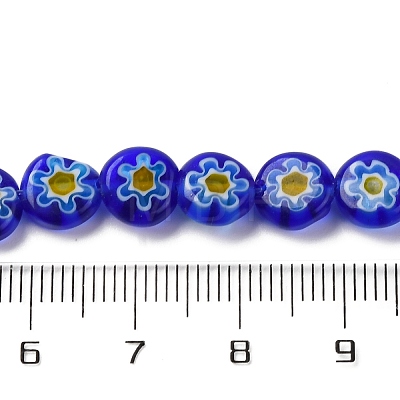 Handmade Millefiori Lampwork Beads Strands LAMP-G164-12G-1