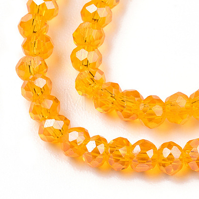 Electroplate Glass Beads Strands EGLA-A034-T2mm-A24-1