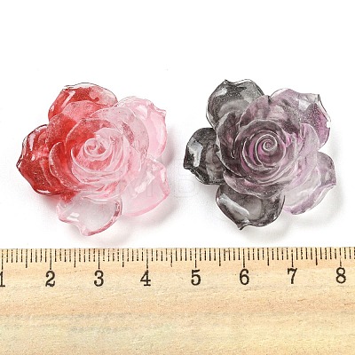 Luminous Transparent Epoxy Resin Decoden Cabochons CRES-M032-04A-1