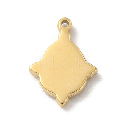 Ion Plating 304 Stainless Steel Pendants STAS-H165-25G-1