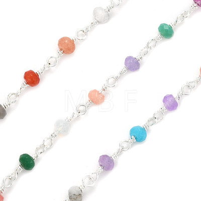 Handmade Natural Dyed Jade Beaded Chains CHC-F007-08S-1