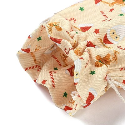 Christmas Theme Cloth Printed Storage Bags ABAG-F010-02C-04-1