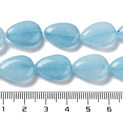 Natural Quartz Imitation Aquamarine Beads Strands G-P528-L09-01-1